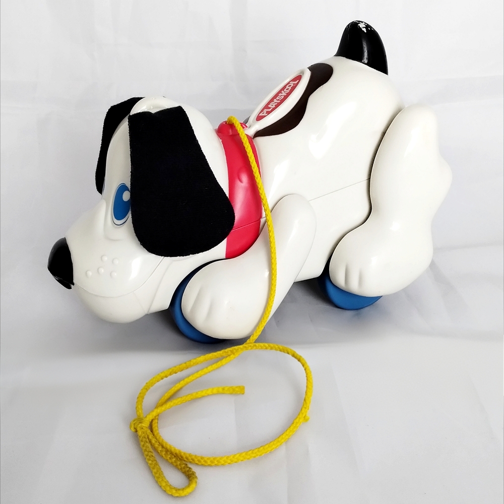 Vintage 90s Playskool Digger the Dog Walk & Sounds Pull Toy